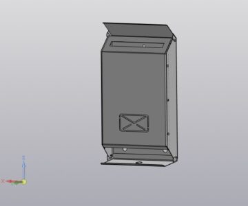 3D модель Модель почтового ящика 306х186 мм