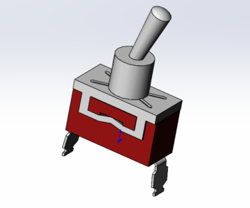 Чертеж Тумблер E-TEN1021 15A 250VAC