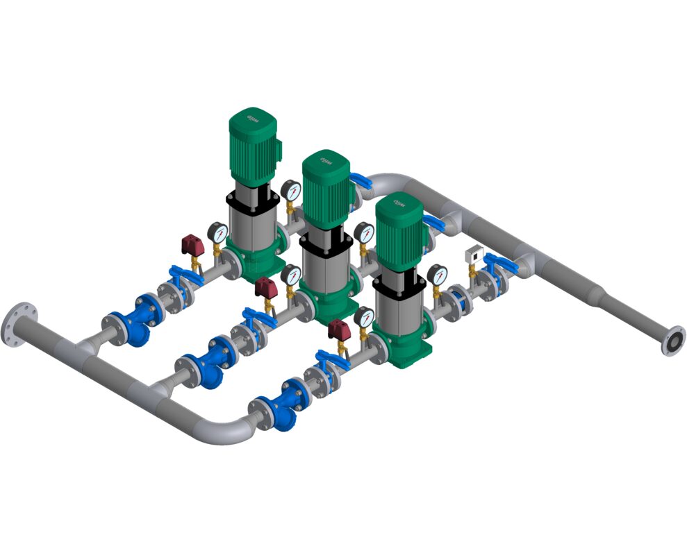 Чертеж Блочно модульная насосная станция