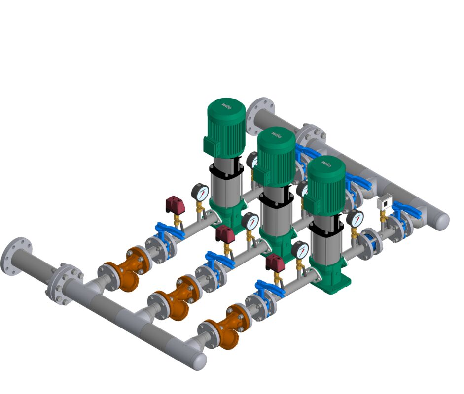 Чертеж Блочно модульная насосная станция