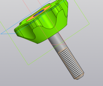 3D модель Модель барашка под болт/гайку М8
