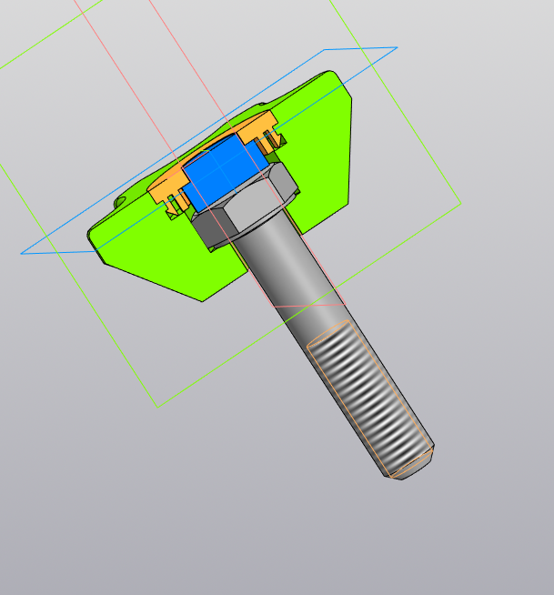 3D модель Модель барашка под болт/гайку М8