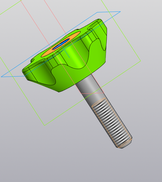 3D модель Модель барашка под болт/гайку М8