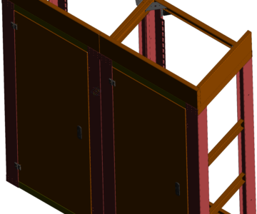 3D модель Щит низковольтного оборудования ЩО двухкамерный