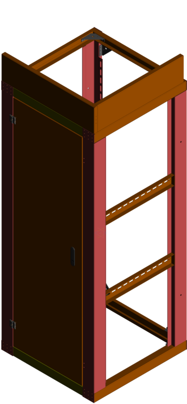 3D модель Щит низковольтного оборудования ЩО однокамерный (левая и правая)