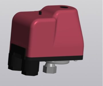 3D модель Реле сухого хода с накидной гайкой 1/4" N06 Nalen