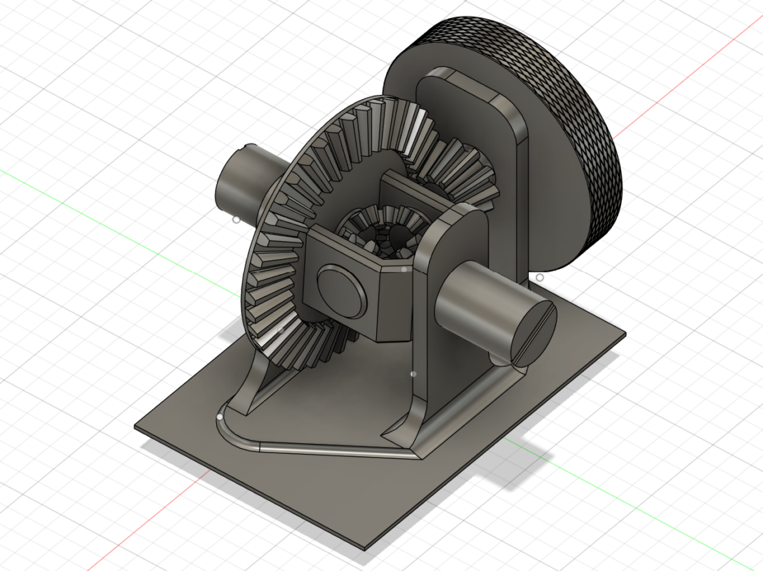 3D модель Модель самого простого дифференциала демонстрационная.
