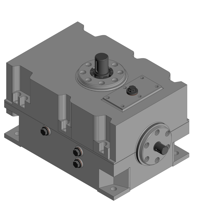 Чертеж Редуктор конический одноступенчатый. u=4