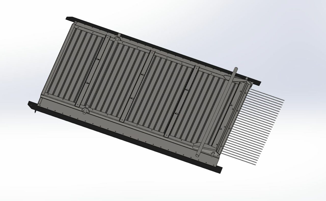 Чертеж Доска стрясная (грохот) (аналог 54-2-12-1-1А Нива)