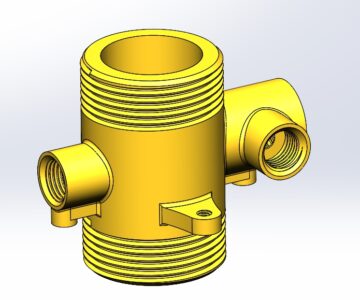 3D модель Фитинги водяные