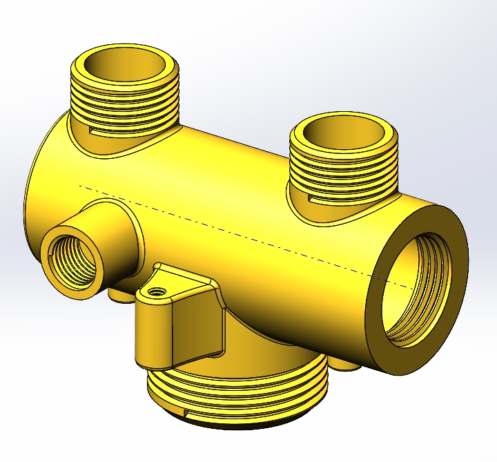3D модель Фитинги водяные