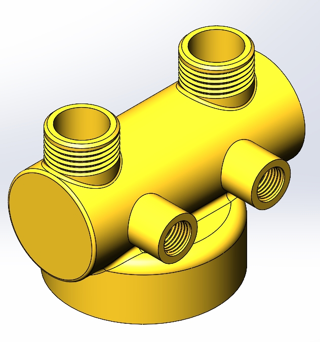 3D модель Фитинги водяные