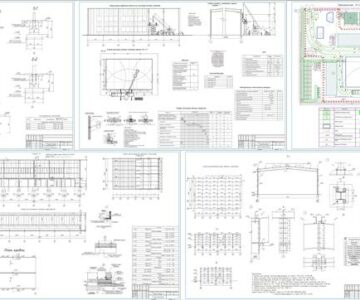 Чертеж ВКР "Производственное здание размерами (24х36м) индустриально-технологический парк "Синергия" в г. Елабуга