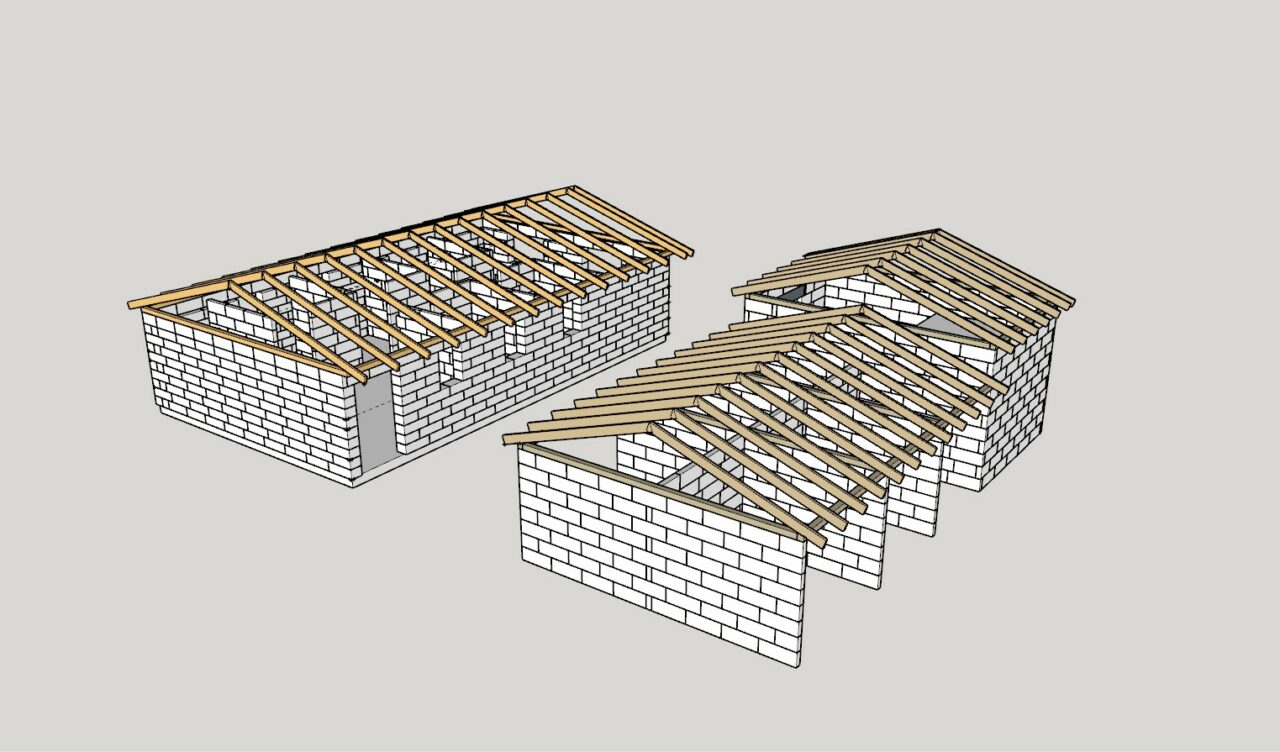 Чертеж Проект гостиницы для собак