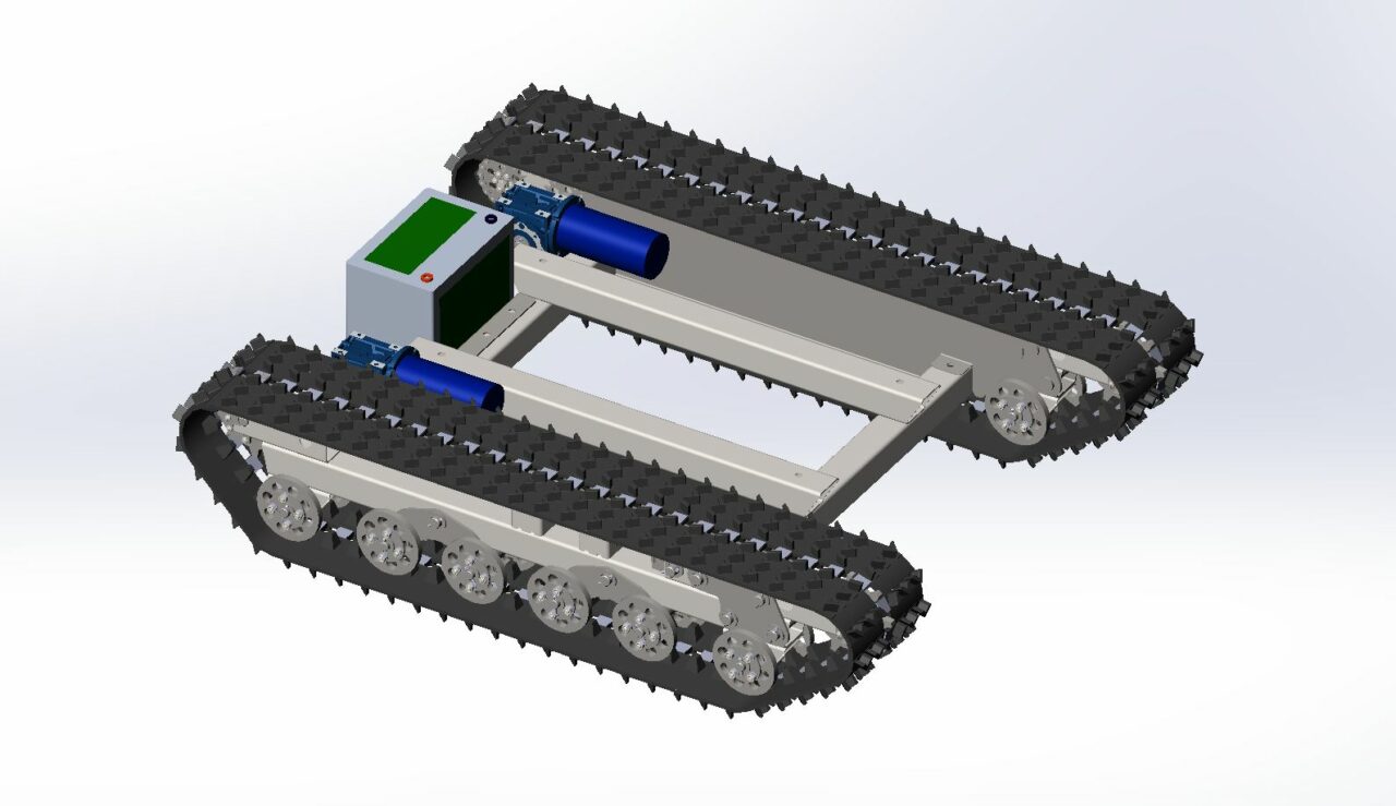 Чертеж Гусеничная тележка самоходная