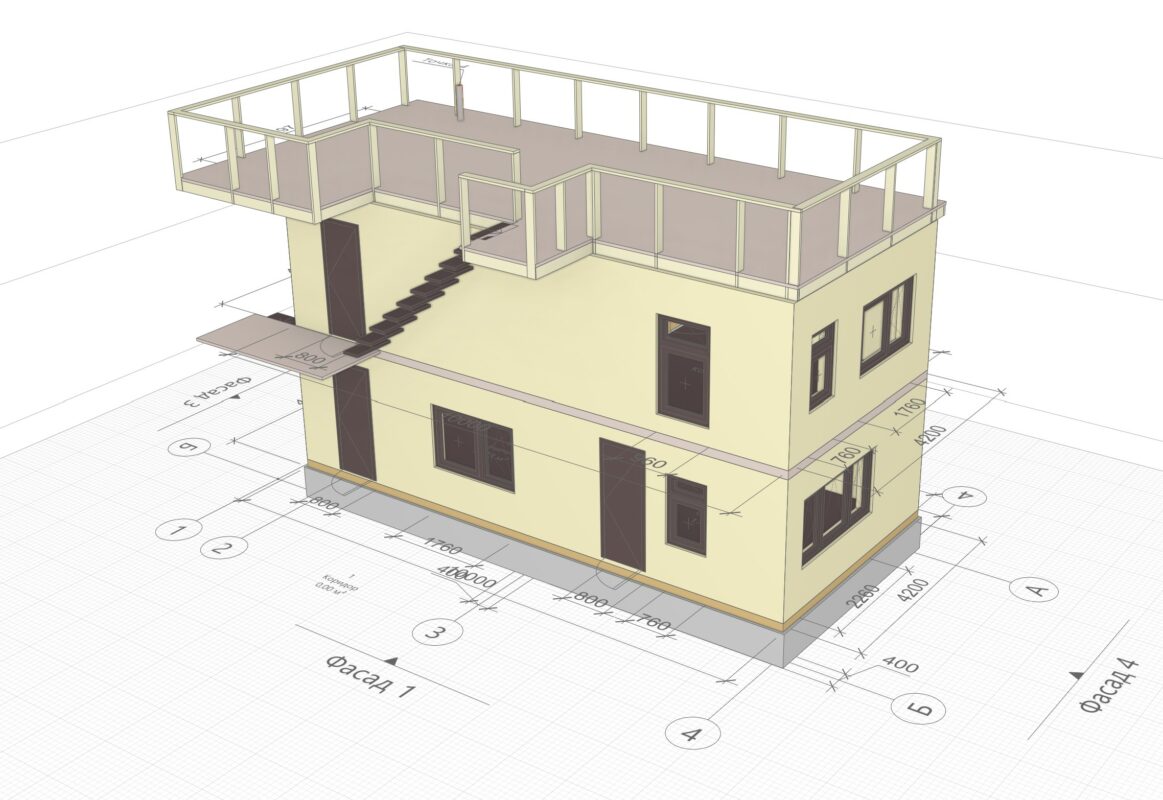 3D модель Двухэтажный хамам