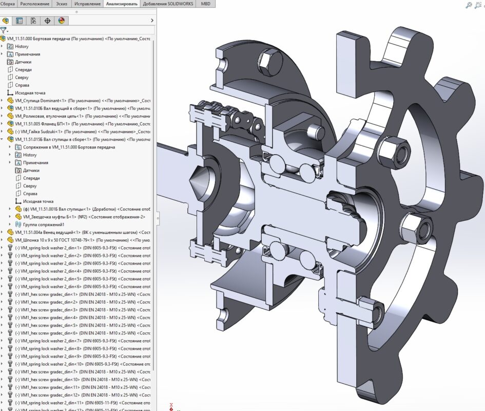 3D модель Модель ходовой части вездеходного гусеничного робота
