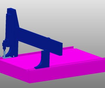 Чертеж Постпроцессор 3 осевого фрезерного станка для PowerMill 2024