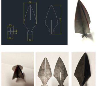 Чертеж Пика на забор