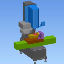 3D модель Фрезерный станок HAAS VF-2