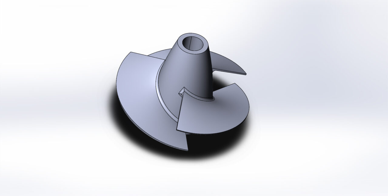 3D модель Импеллер водомёта диаметр 96мм