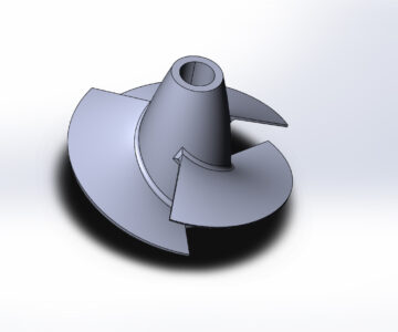 3D модель Импеллер водомёта диаметр 96мм