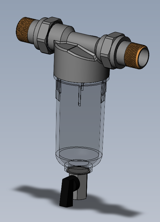 Чертеж Фильтр сетчатый Гейзер Бастион 111