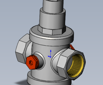 Чертеж Редуктор давления ROMMER RVS-0008-000020
