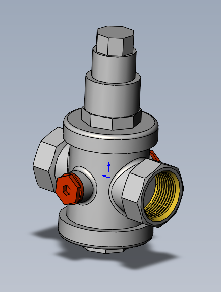Чертеж Редуктор давления ROMMER RVS-0008-000020
