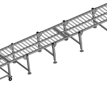 3D модель Конвейер и тележка к нему