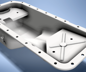 3D модель Картер масляный ССД ГАЗ-66