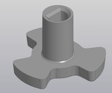 Чертеж Вертлюжок микроволновой печи