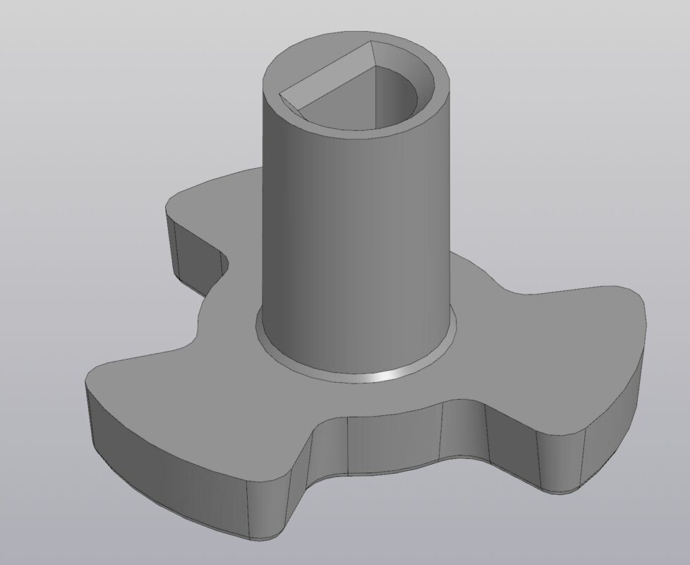 Чертеж Вертлюжок микроволновой печи