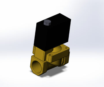 3D модель Клапан электромагнитный ВСХ-20 3_4