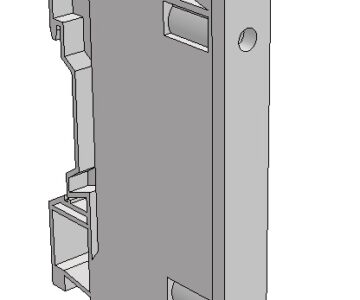 3D модель Клемма с предохранителем ASK 4S (351129) Klemsan 6,3x32