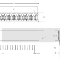 3D модель Параметрическая модель разъёма KLS1-603C-XX-S