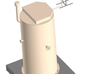 Чертеж Канализационная насосная станция (КНС) 8m3