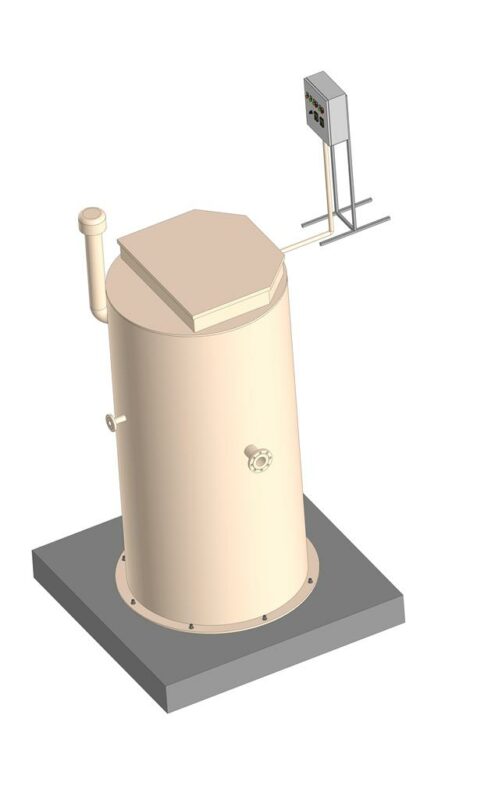 Чертеж Канализационная насосная станция (КНС) 8m3
