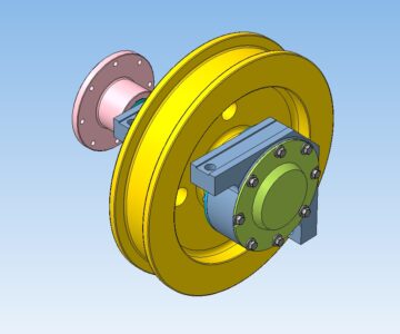 3D модель Колесо крановое приводное ф700