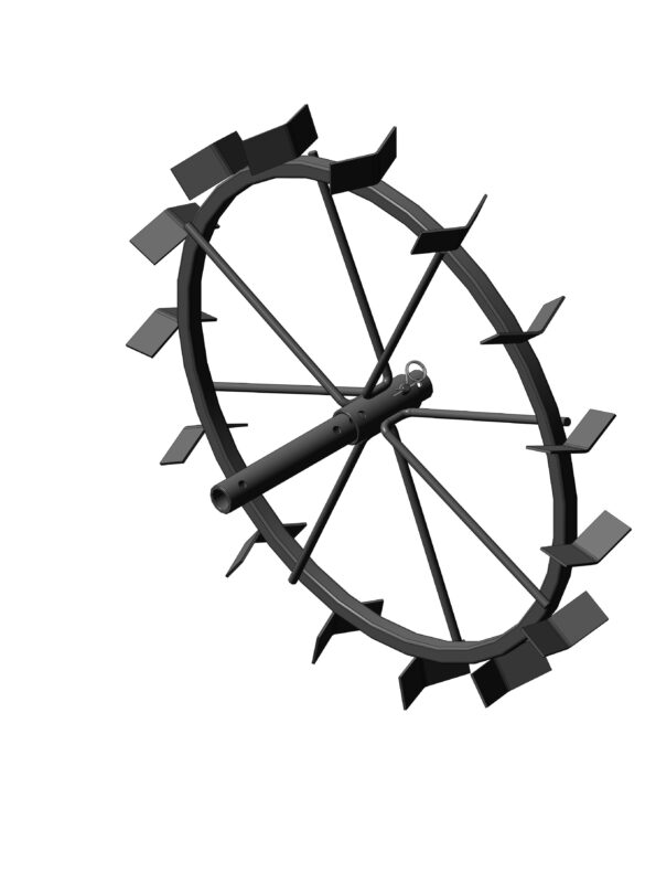 Чертеж Колесо мотоблока ∅600 мм с удлинителем оси