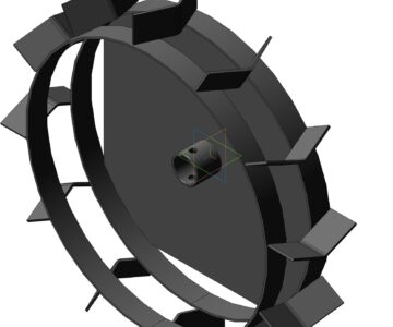 Чертеж Колесо мотоблока ∅383 мм