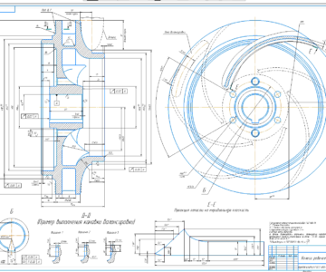 Чертеж Колесо рабочее насоса НЦВ-40/30Б-ОМ5