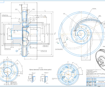 Чертеж Чертеж рабочего колеса Насоса НЦВ-25/30Б