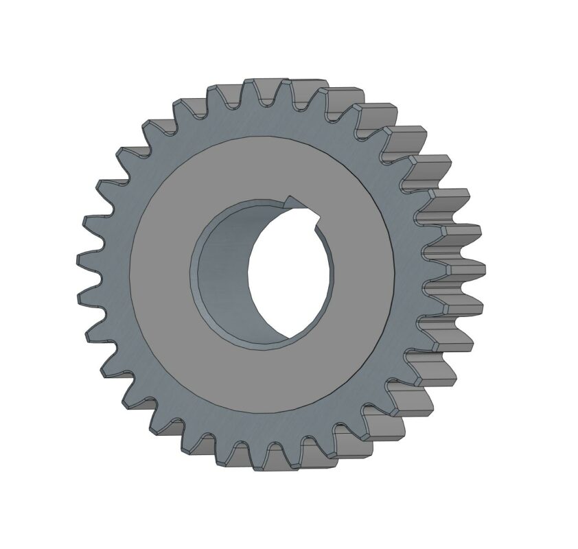 3D модель 3D модели гайки шпинделя 1М63.02.284 и колеса зубчатого 1М63.02.347 гитары токарно-винторезного станка 1М63(ДИП300)