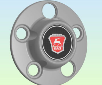 3D модель Колпачок ступицы колеса а/м "Волга" ГАЗ-31105
