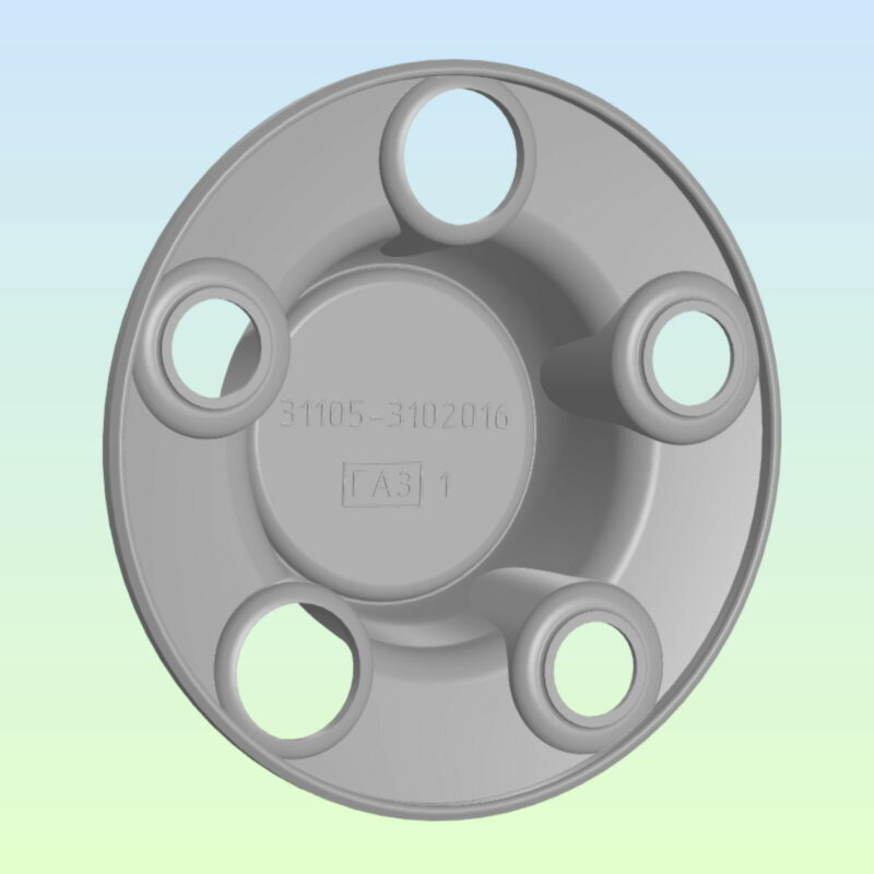 3D модель Колпачок ступицы колеса а/м "Волга" ГАЗ-31105