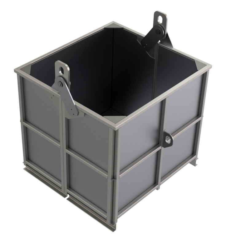 3D модель Контейнер самораскрывающийся (челюстной), 2м3