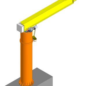3D модель Кран консольный 5,0т и 1,0т