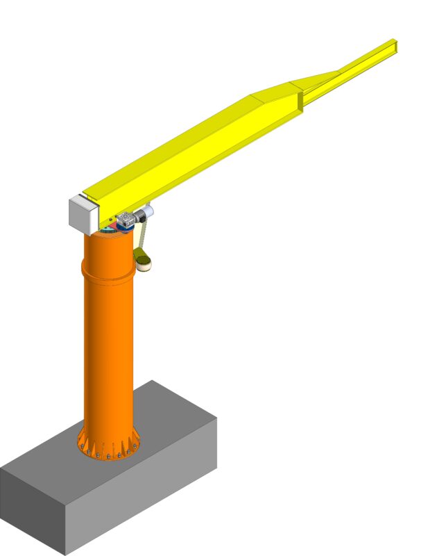3D модель Кран консольный 5,0т и 1,0т