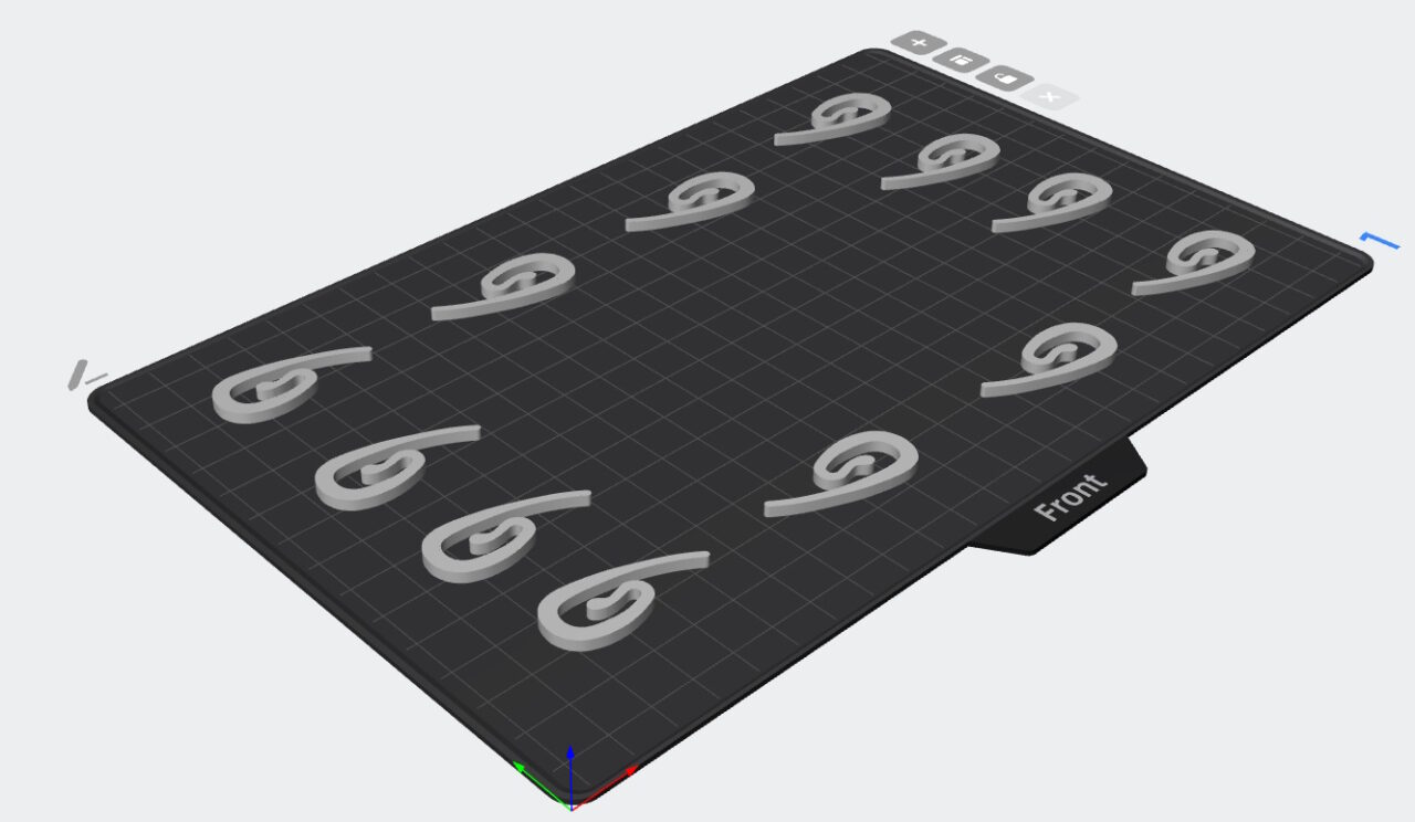 3D модель Крючок для штор  на гибкий карниз УЮТ
